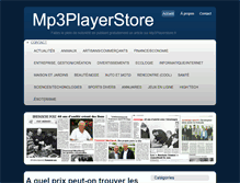 Tablet Screenshot of mp3playerstore.fr